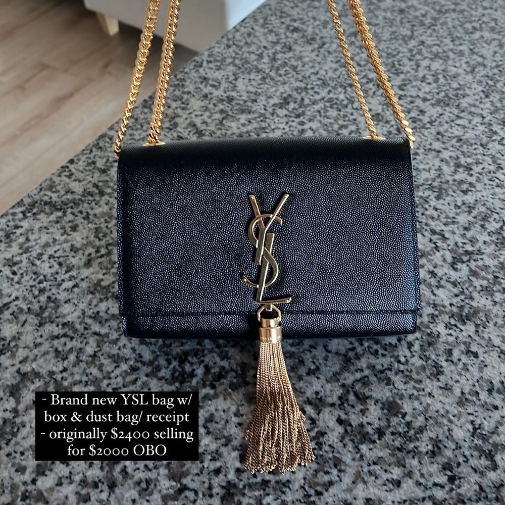 Black YSL crossbody bag